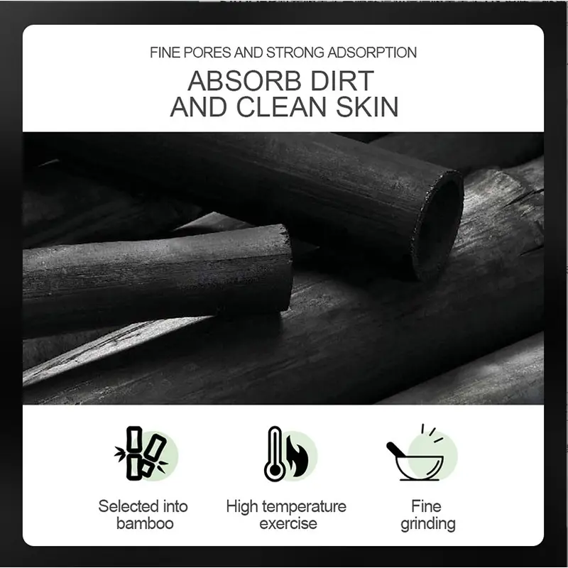 SADOER Bamboo Charcoal Clay Mask Nose Pore Pack Blackhead Remove Angkat Komedo SADOER BLACK MASK TUBE Hidung Kotoran 3