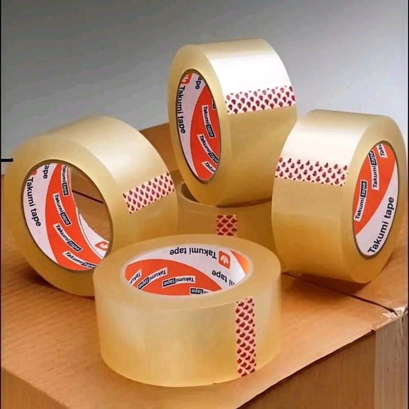 PAKET HEMAT 2 PCS Lakban Tape Putih Bening Besar Lebar 45mm x 100 yard Tebal Kuat Lengket dan Tidak Mudah Putus 0