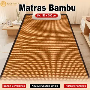 X3C1-Tikar Bambu / TIkar Lipat Bambu Tatami Ukuran 120cm x 200cm /Tikar Bambu PREMIUM Hadiah