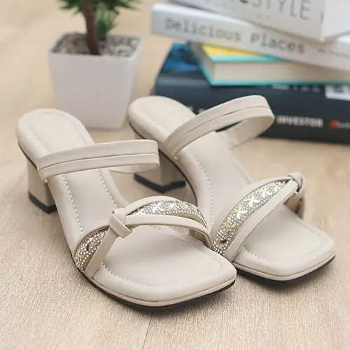 Cafana Sandal Hak Tahu Wanita Kyna SDH340 Heels Cewek Sol Karet 6