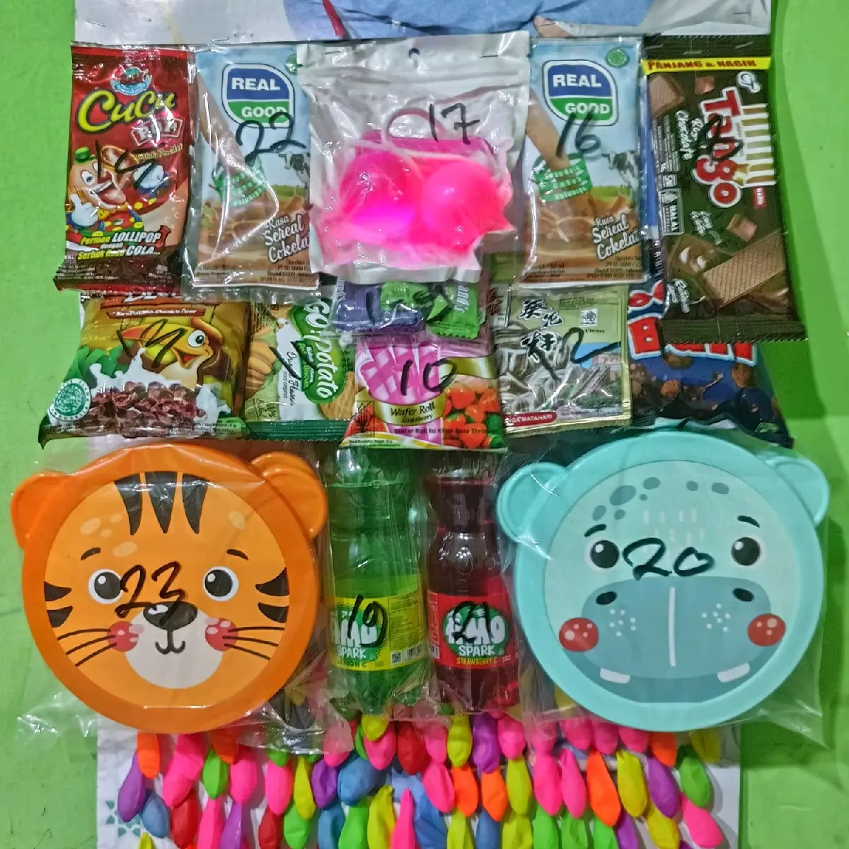 mainan cabutan balon isi 100pcs.TMT SUSU