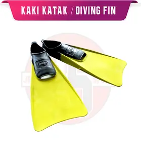 PANTAS Kaki Katak Diving Fin Fin Renang Merk Pantas Original Black Yellow Silicone Full Karet Elastis Kualitas Import - Air