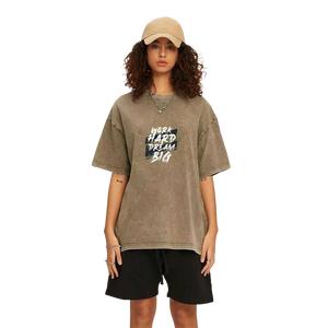 Pure cotton batik printed round-neck short-sleeved shirt, patterned round-neck T-shirt, short-sleeved top SG Women's blouse