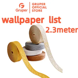 Gruper-Wallpaper List 3D Foam Wallborder Foam 2.3 Meter Wall Border dinding Dekorasi