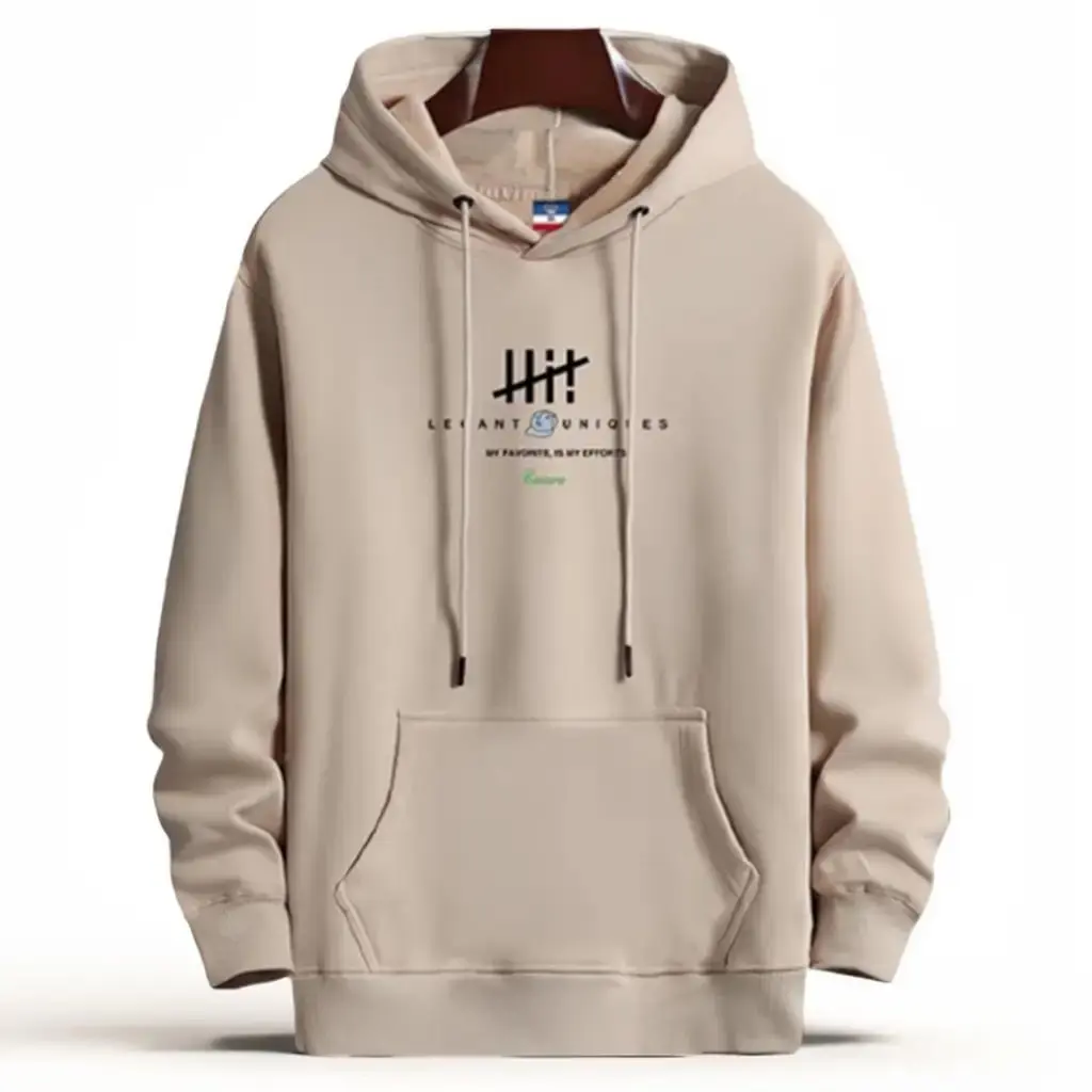 Jaket Fleece Sweater Hoodie Costume Unisex Musim Dingin Tebal Pria Wanita - Kuning Tanpa Zipper, Ukuran XL - Panjang, Distro