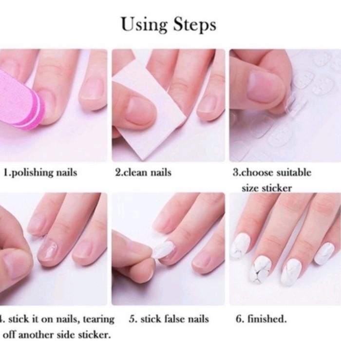 Kuku Palsu -Nail Art Isi 24 Pcs +Lem Cair Termurah 2