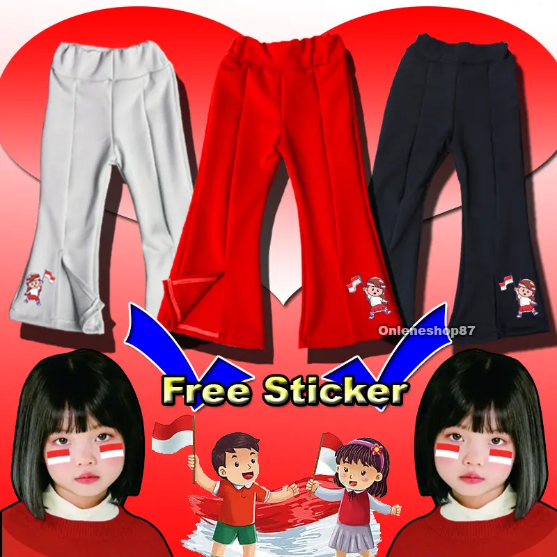 Celana Anak Cutbray Kemerdekaan Indonesia Fashion