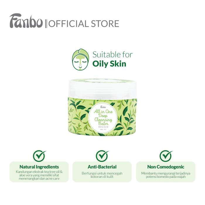 Gambar Fanbo All in One Deep Cleansing Balm - Pembersih Make up (Balm) - Tea Tree dari Fanbo Kota Administrasi Jakarta Barat 5 Tokopedia
