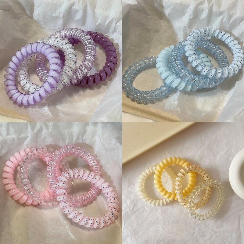 Dây Buộc Tóc Dây Điện Thoại, Tươi Mới Và Đơn Giản, Dây Buộc Tóc Nữ Ngọt Ngào Và Đơn Giản, Dây Buộc Tóc Thanh Lịch Mới