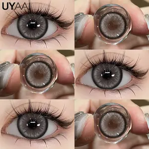 [COD] UYAAI SOFTLENS mirage big eyes color LENSA KONTAK 14.5 MM MINUS 0-4.00  USE 6 MONTH