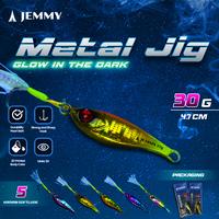Gambar JEMMY Umpan Metal Jig tungsten 30g/4.7cm Glow in The Dark (GID) Mata 3D Hook Super Kuat Premium MJ100 - A dari JEMMY Indonesia Kota Administrasi Jakarta Barat 1 Tokopedia