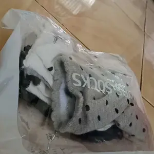 4 in 1 Kaos kaki anak-anak produsen grosir penjualan langsung kaos kaki renda polkadot busur anak perempuan kaos kaki putri lucu serbaguna