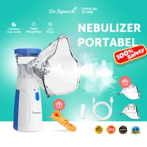 Dr.Spock Mesh Nebulizer Portable / alat Nebulizer Anak N7 Plus Tetes Asli Berat Obat alat pengatur nafas dr isla nebulizer  portable Store