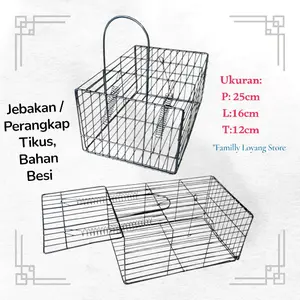 Perangkap tikus Besi / jebakan tikus Besi / Jebakan tikus Cat  hitam / Perangkap Tikus New