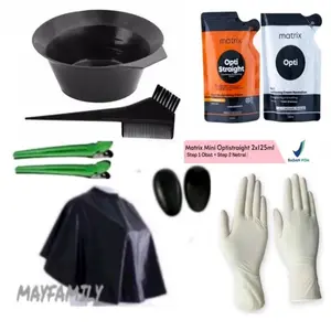 New Ful set lengkap matrix opti straight smoothing At Home rambut sekali pake