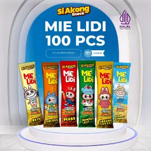 [SIAKONGSNACK]PAKET USAHA MIE LIDI KARAKTER ISI 100 PCS MIX 6 RASA
