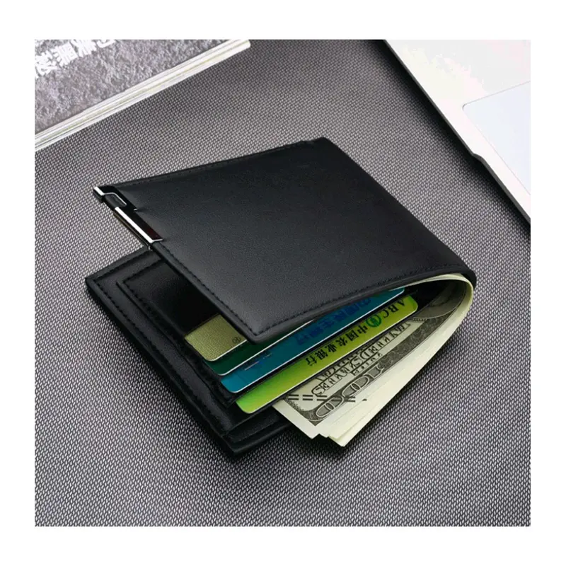 Dompet Pria Lipat BMTH Gravity Dompet Kulit Men Fashion Letter Wallet BMTH Hitam 2