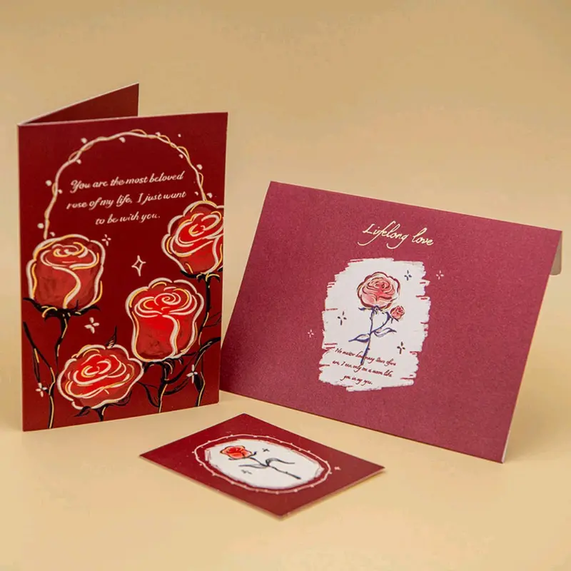 3D POP-UP Greeting Cards Bouget / Kartu Ucapan 3D Bucket Bunga Mawar 6