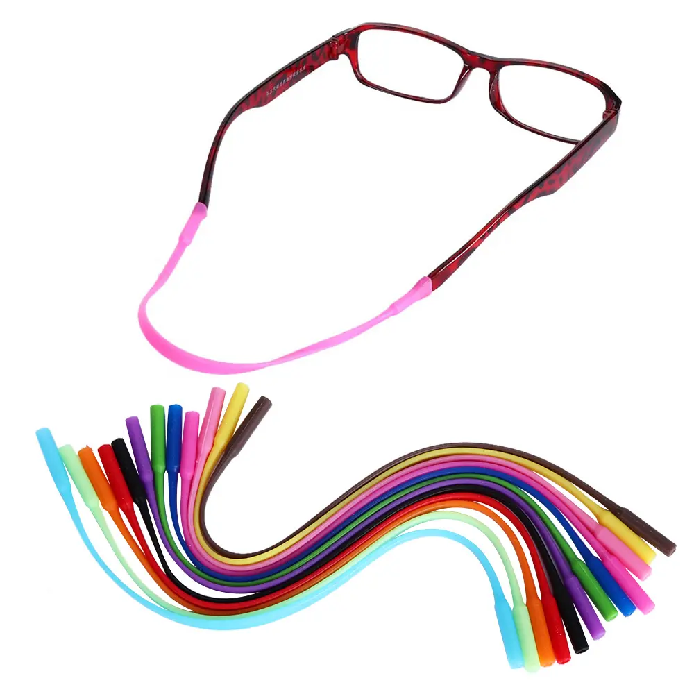 2 Pcs 13 Colous Holder Band High Elastic Anti Slip Glasses Chain Sunglasses String Ropes Silicone Eyeglasses Straps