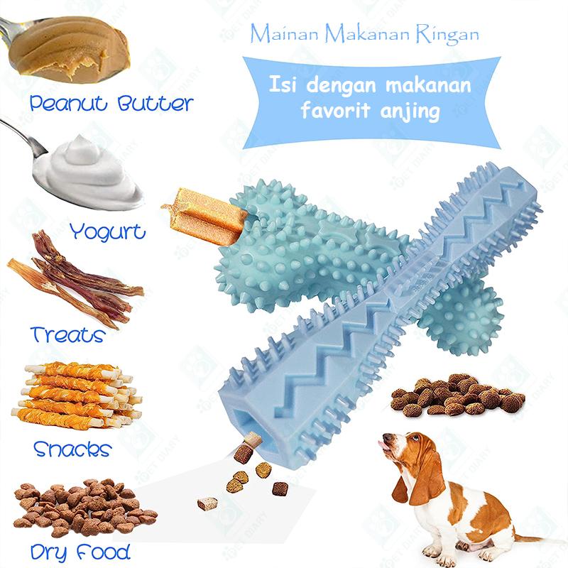 Mainan Kucing Gigitan Kunyah Untuk Anjing dan Kucing Pet Chew Toy TPR Bentuk Tulang Bola Bunga 3