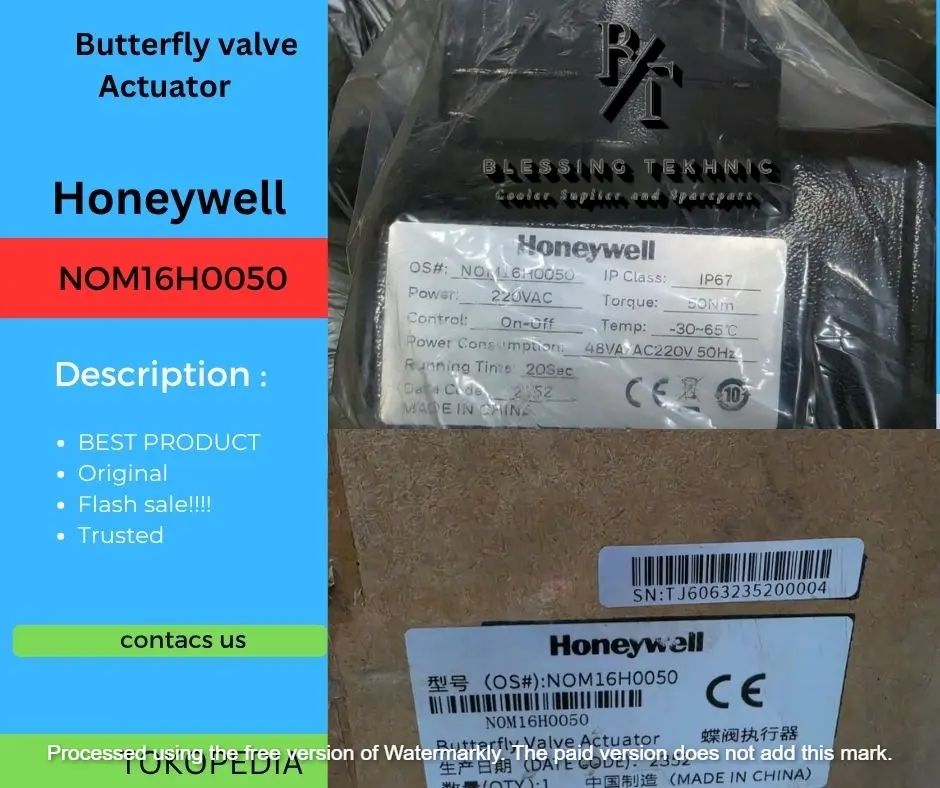 NOM16H0050 Actuator motoris butterfly valve On Off Honeywell Ori