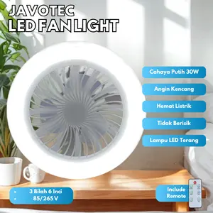 LED SMART FAN LIGHT Lampu Kipas AC E27 30/50Watt Plafon Remote control LED Lampu kipas ruang tamu 2in1 Plafon Fan Ceiling dan Kipas Angin