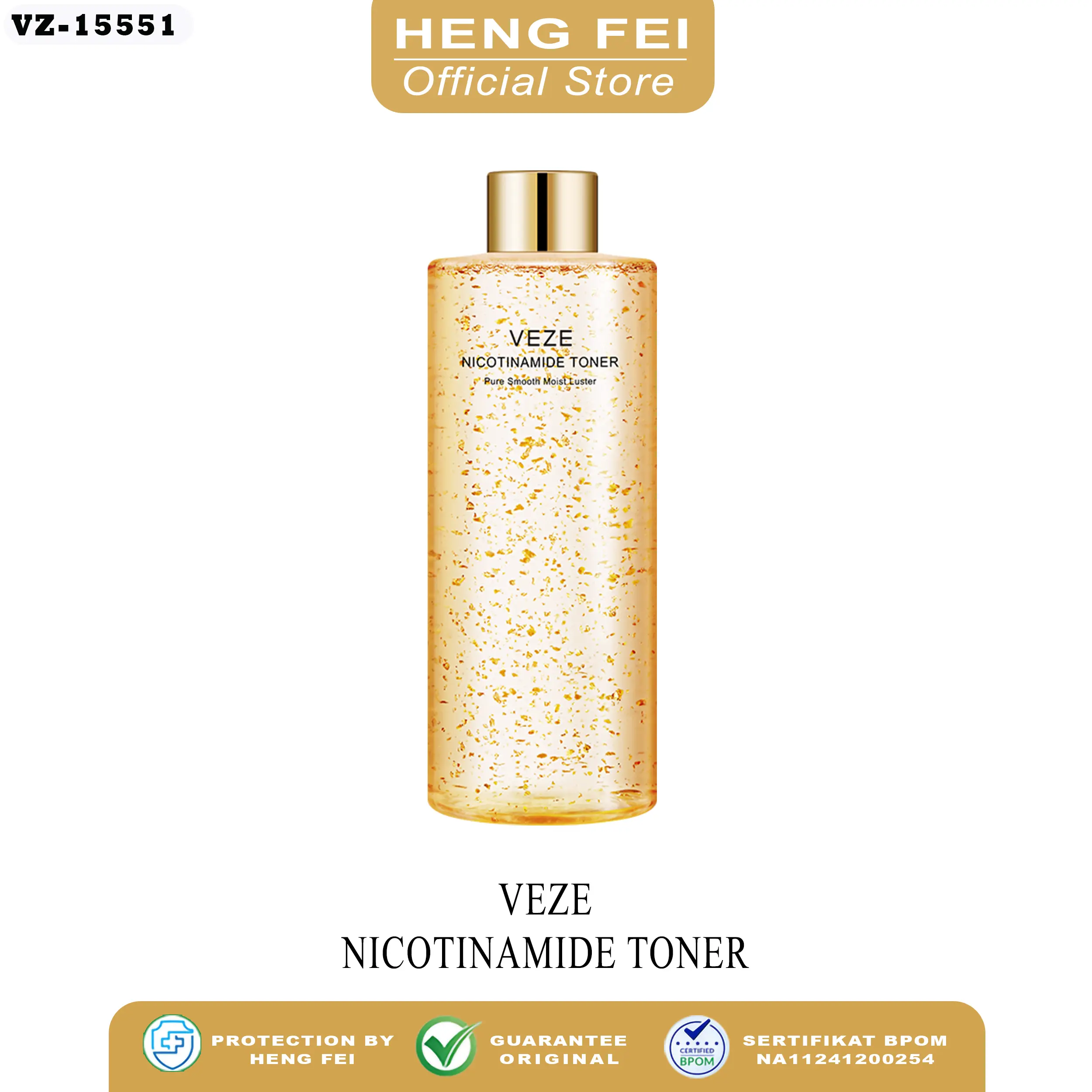 VeZe Serum Wajah Emas 24K Serum Collagen Krim Esensi Pelembab Krim Pemutih Anti Penuaan 100ML - FZ15551