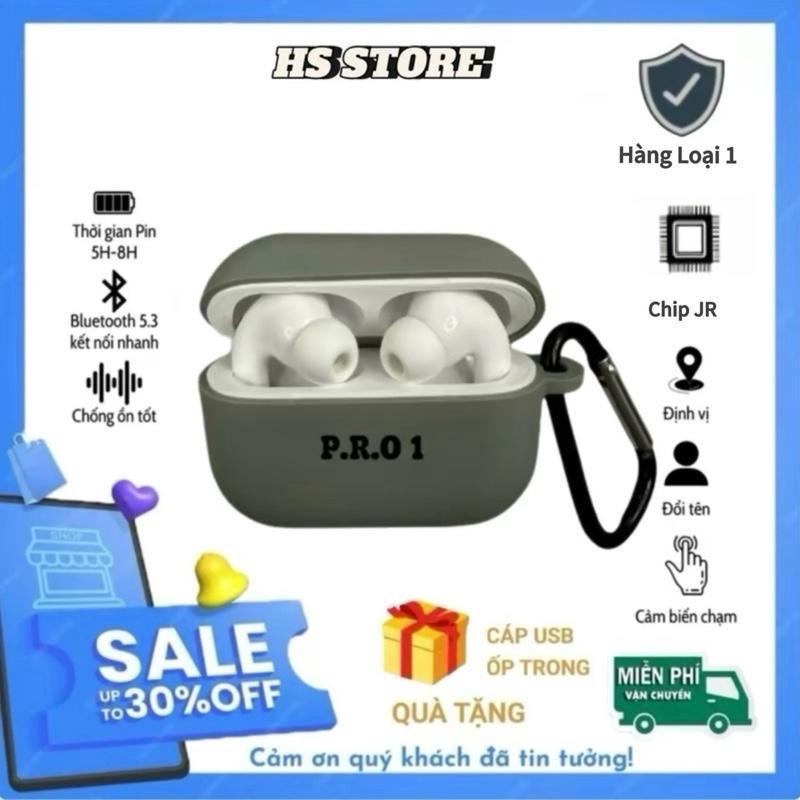 Tai Nghe P.roZen 2 Bass căng âm thanh hay Bluetooth 5.3 Nhét tai Tăng Giảm âm lượng Tặng Ốp + Cáp Sạc Bảo Hành 6 Tháng