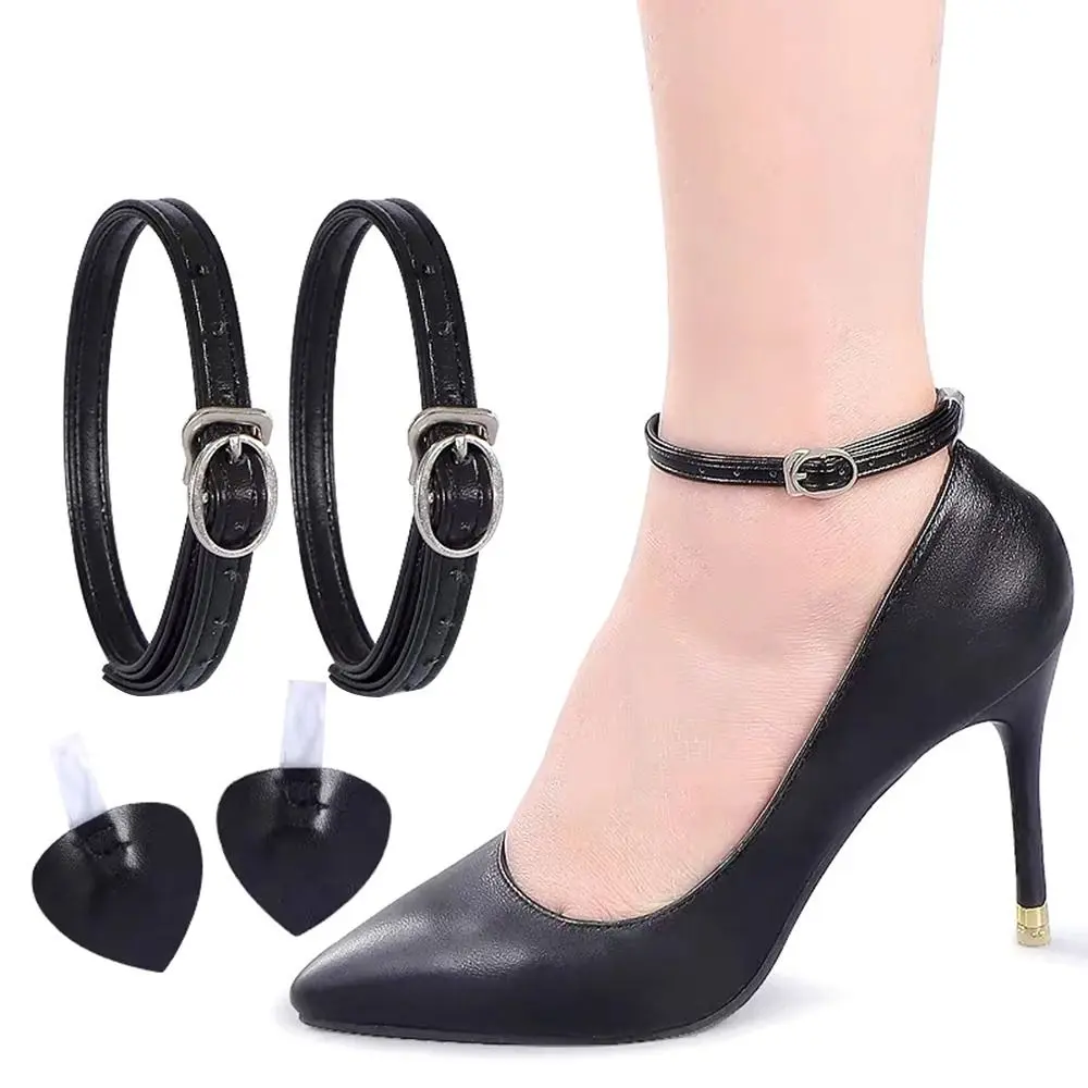 Bundle Laces Ankle Shoe Belt Fashion Metal Tip Anti-skid Adjustable Shoe Belt Tie Straps Band High Heels Shoes for Women