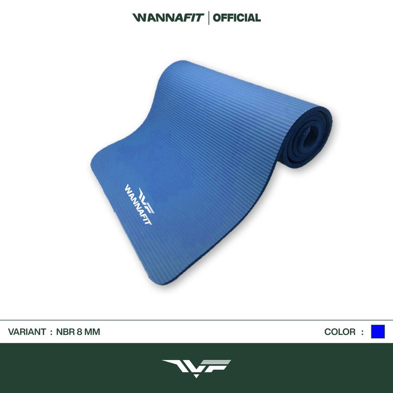 WANNAFIT Matras Yoga All Variant | NBR 8mm & TPE 6mm | Alat Olahraga Rumah 4