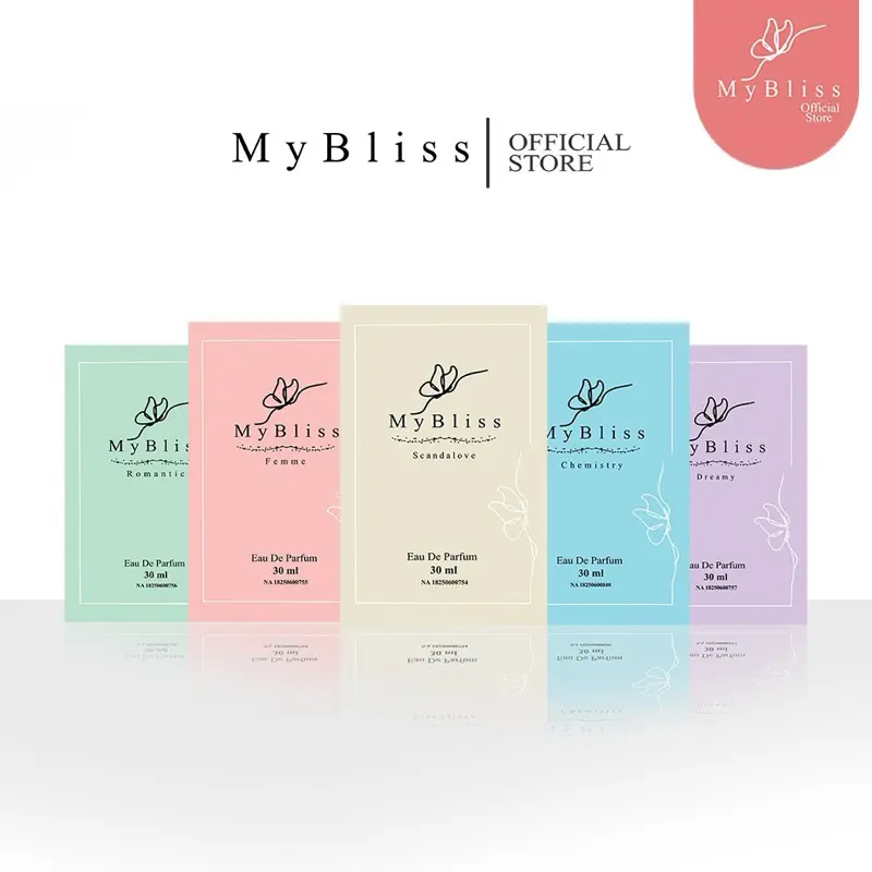 Bundle 5pcs MyBliss Eau De Parfum @30ml tahan 8-12jam