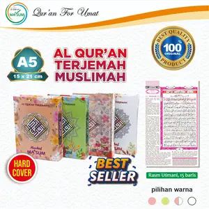 Al Quran Muslimah Wanita Best Seller A5 15x21 cm Terjemah Murah Cocok Untuk Wakaf Tersedia Berbagai Warna