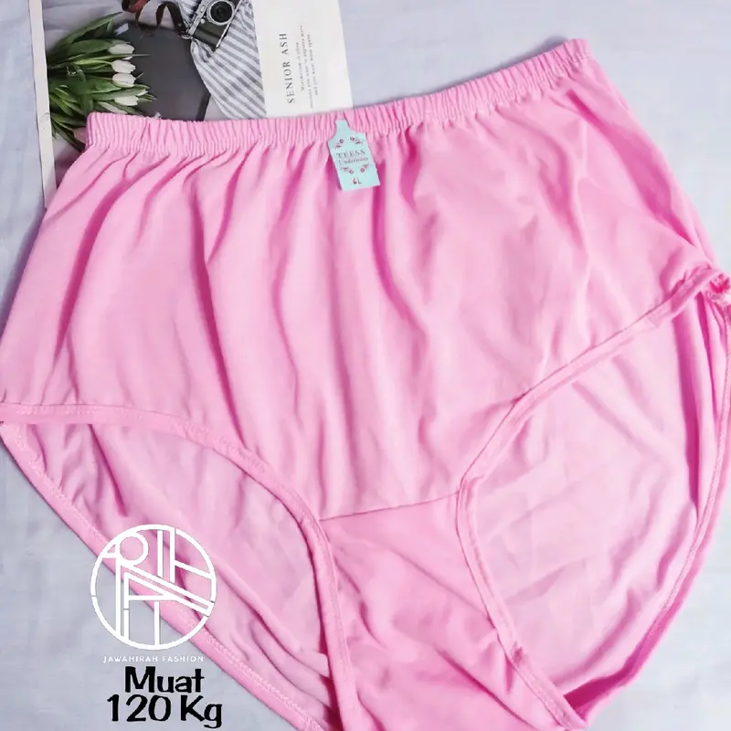 Celana Dalam Cewek Dewasa Jumbo 120Kg Katun High Quality Lembut Celana Bumil Nyaman 6L 5L 4L 3L || Jawahirah fashion 1