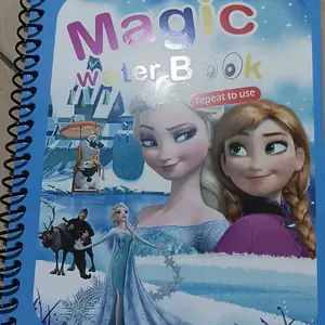 GF Magic Water Book Buku Gambar Mewarnai Ajaib Magic Water Pen Buku Warna Mainan Edukasi Anak Coloring Books