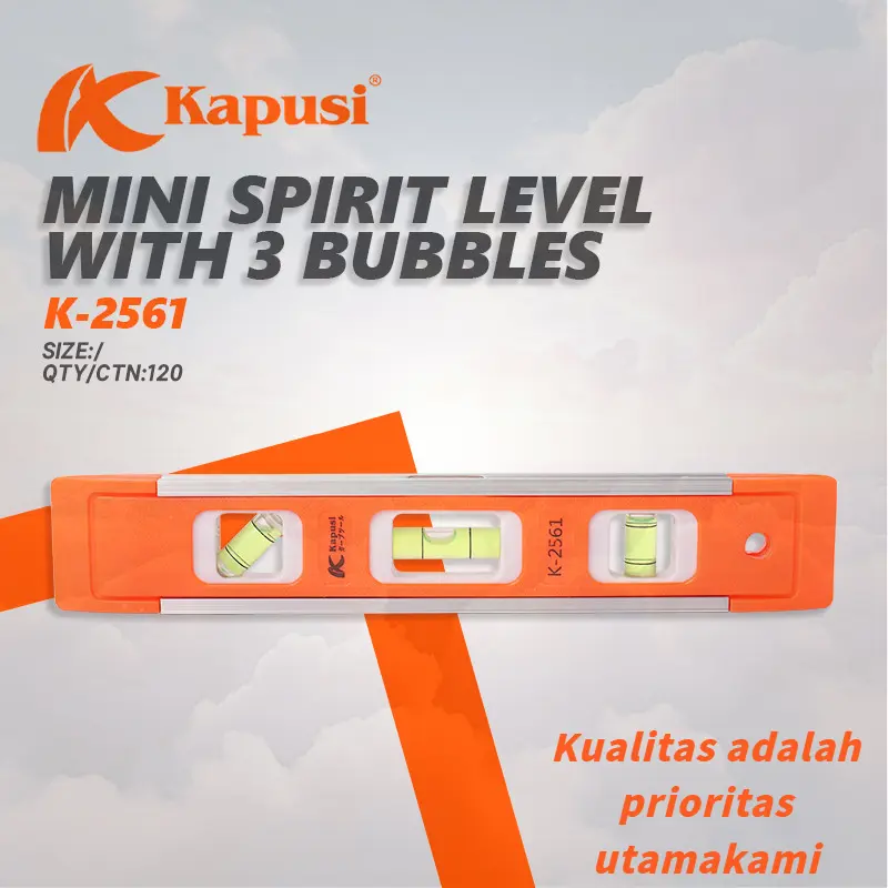 Kapusi Waterpass Mini Ukuran 9inch K-2561 Waterpass keramik Water pass 1 meter Water pass tekiro original Waterpass tekiro waterpass panjang 22.2