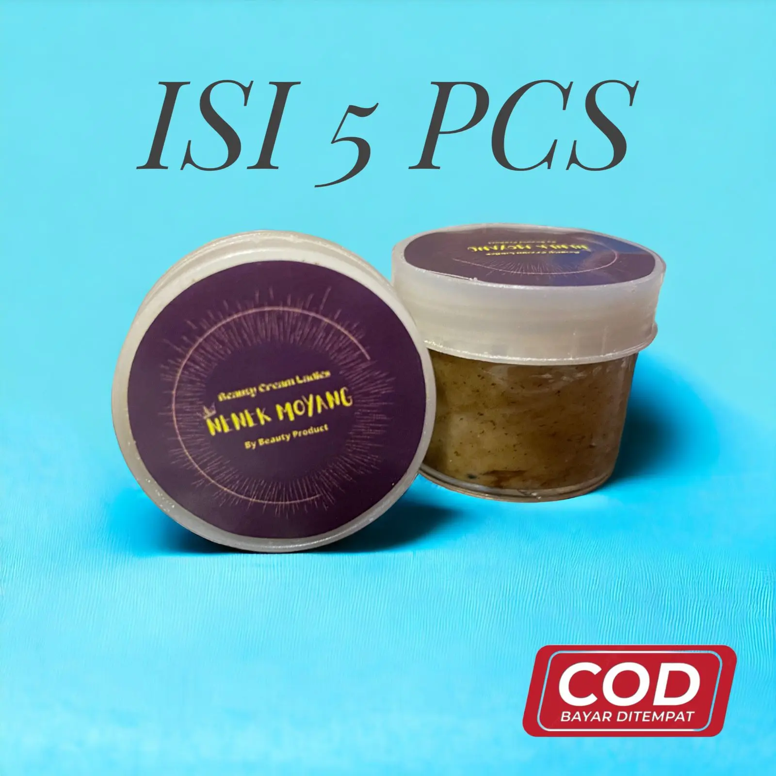 Isi 5 Pcs, Beauty Cream Ladies Pot Bening