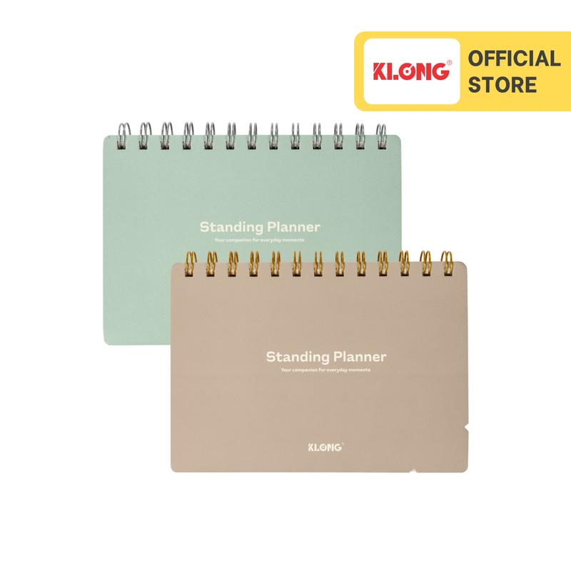 Sổ kế hoạch lò xo kép Standing Planner KLONG B6 160 trang 100 76; MS: 945