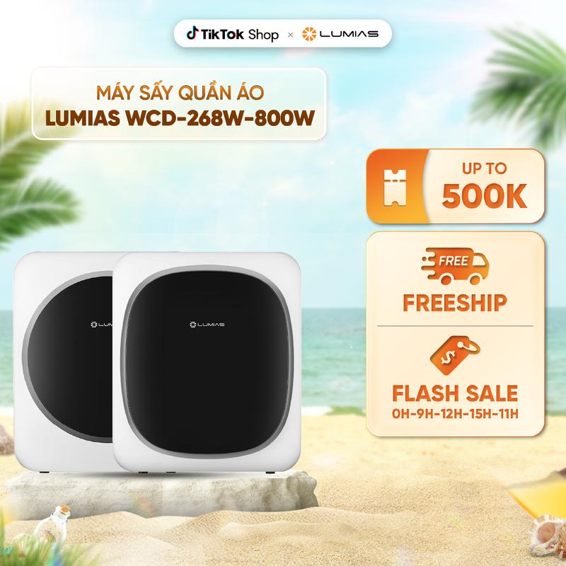  Máy sấy quần áo Lumias WCD-268W - 800W khối lượng giặt 4kg 