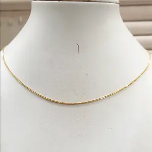 Kalung Itali Santa 16K 44cm pengait pir bulat