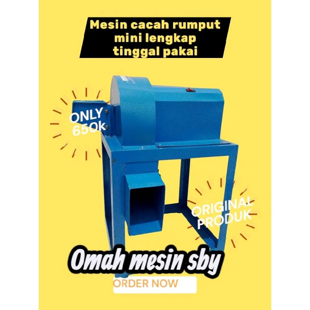 promo mesin cacah rumput pandan dan daun² untuk pakan ternak