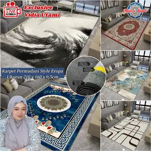 [MK X VIDIAUTAMI] 1 Karpet Permadani Eropa Ukuran 210x160cm Bahan Polyester