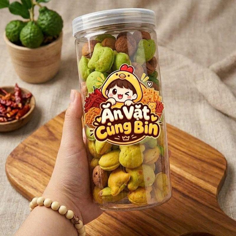 Bánh Gấu Nhân Kem Giòn Xốp Thơm Ngon – Ăn Vặt Cùng Bin