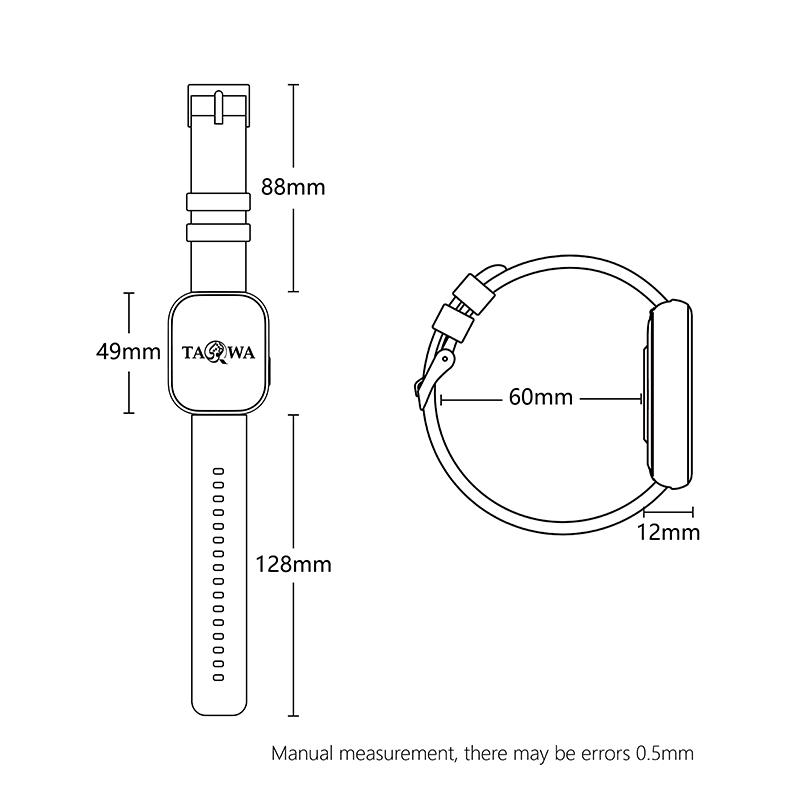 TAQWA Quran Smart Watch | Adzan Reminder | Al-Qur'an | Tasbih | Layar Penuh 2.02" | Custom Wallpaper | Pemantauan Tidur dan Detak Jantung | Bluetooth Call | Jam Tangan Smartwatch | IP68 8