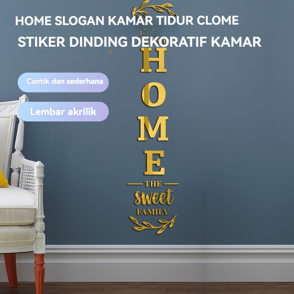 Stiker Dinding 3D "Selamat Datang di Rumah": Dekorasi ruangan modern, stiker dinding keluarga yang hangat dan mempercantik suasana rumah. Dekorasi rumah kreatif dengan pesan sambutan yang meningkatkan rasa memiliki.