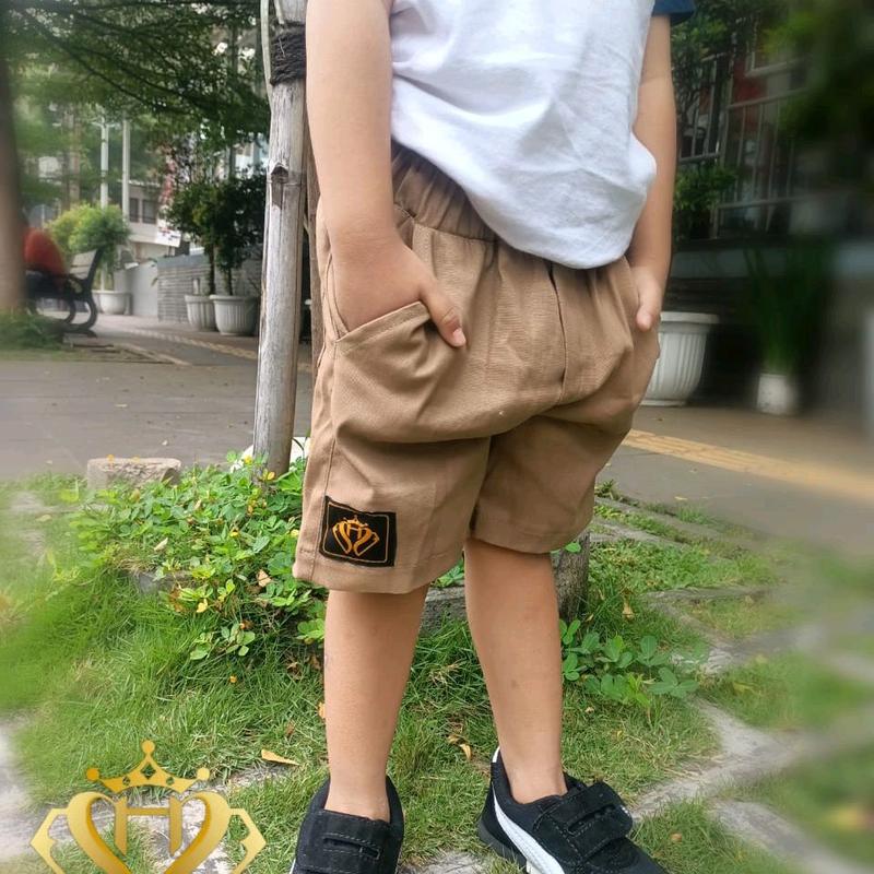 Celana chinos pendek anak laki-laki 2-6 tahun|bahan meral twill combet Stretch 2