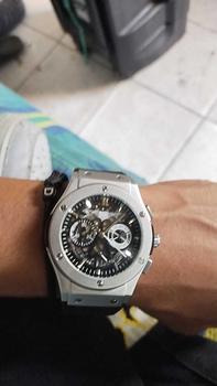 Product Review of PAD HENER LEXICON Jam Tangan Unisex Analog Original Water Resistant Tali Kulit Keren Luxury Chronograph Quartz Calendar Jam Tangan Cowok Sport COD + Kotak Eksklusif from I**7 1