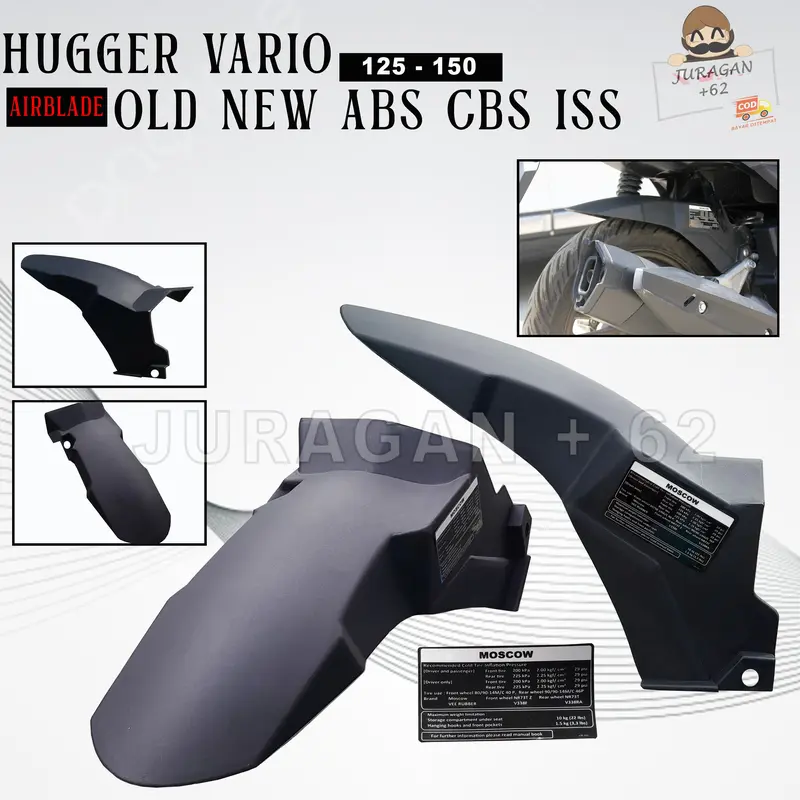 HUGGER HAGER HUGER VARIO 125 150 OLD NEW ISS CBS ABS SPAKBOR KOLONG AIR BLADE HONDA VIETNAM MOTOR MOTORCYCLE ACCECORIES AKSESORIES SPORTY 2012 2013 2014 2015 2016 2017 2018 2019 2020 2021 2022 2023 2024 0
