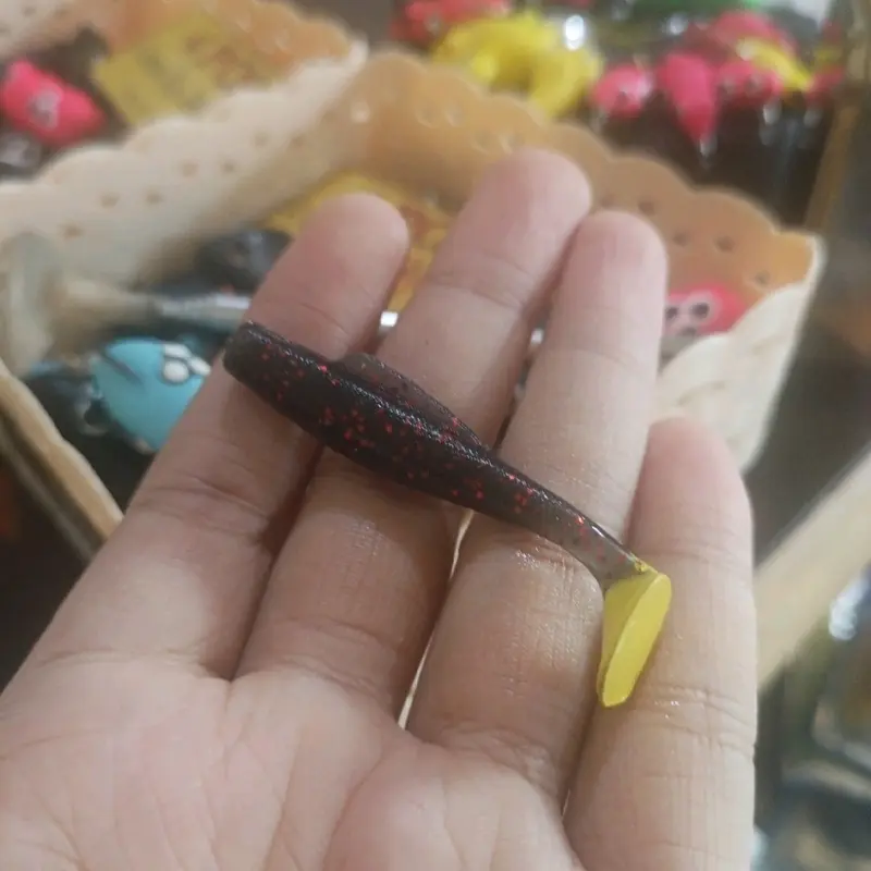 SOFTLURE 6CM PADDLE TAIL + HOOK/KAIL(1 PCS) umpan mancing casting gabus/haruan/toman/ikan laut murah 4