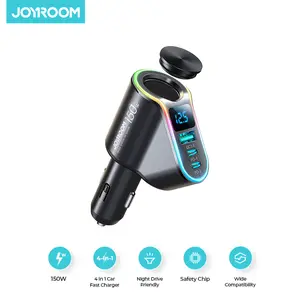 JOYROOM CL21 Car Fast Charger Mobil 4in1 150W Digital Display