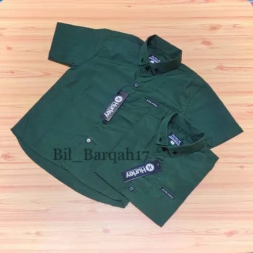 Kemeja Anak Laki Laki Coklat Lengan Pendek Premium Import/Kemeja Anak Laki Usia 1-14 tahun Terbaru/Pakaian anak Laki Laki Termurah Bisa Bayar Di Tempat 3